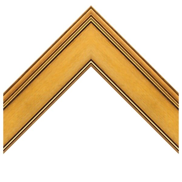 Aether Rectangular Wall Mirror Gold Finish Contemporary Style – Vertical & Horizontal Mount – Made in USA - Image 2