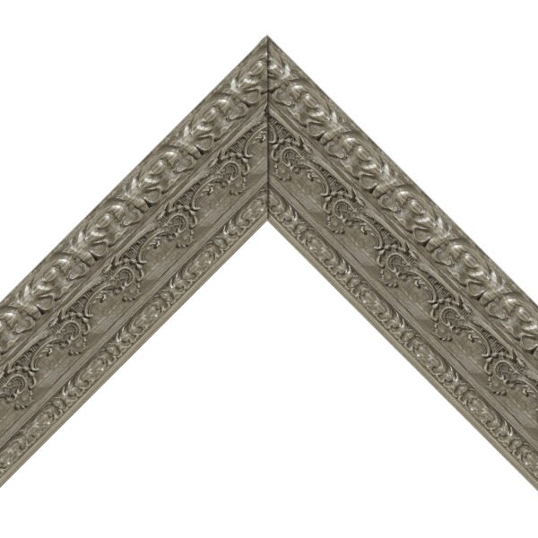 Lucentra Rectangular Wall Mirror Silver Finish Ornate Style – Vertical & Horizontal Mount – Made in USA - Image 2